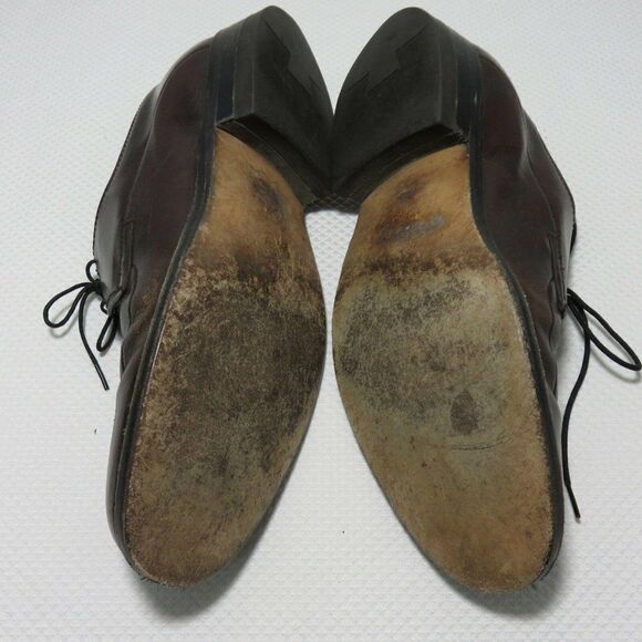 Freeman Free-Flex Mens Dress Oxford Shoes Size 8 EE Extra Wide Brown Leather - Picture 9 of 11